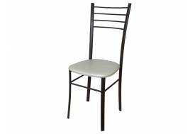 Стул Лайт ДХ-5 на коричневом каркасе обивка жемчуг