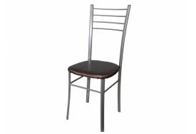 Стул Лайт ДХ-5 на серебряном каркасе обивка темный перламутр