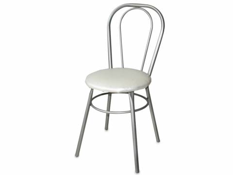 Стул №1 ДХ-8 без мягкой спинки обивка жемчуг