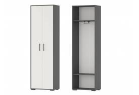 Шкаф для одежды Домино 2-3430 Графит, Белый