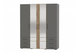 Шкаф 4-х дверный с шестью ящиками 4-75932