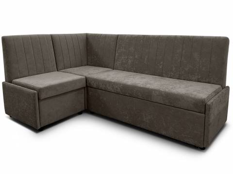 Угловой диван Призма Страйп со спальным местом вивальди 8