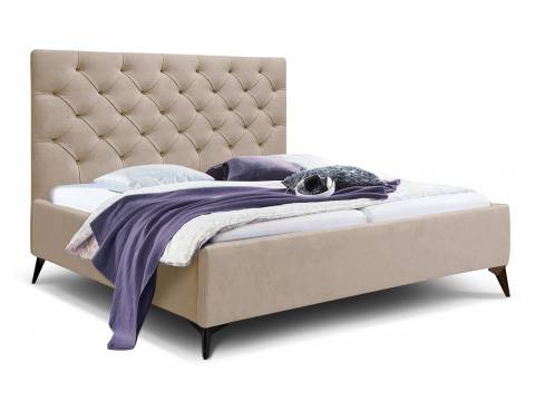 Кровать Фрейм 1200 Каретная стяжка высокие ножки без подъема вивальди 3