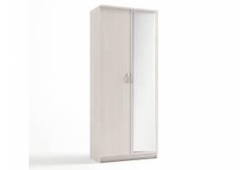 Шкаф 2-х створчатый Дуэт Люкс с зеркалом Дуб Бодега