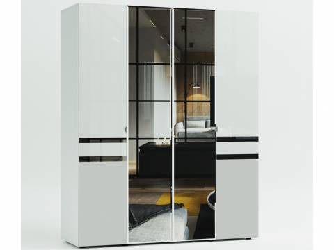 Шкаф 4х створчатый Милан