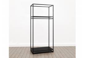 Шкаф для одежды открытый (М-12) Лофт Черный