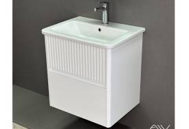 Тумба с раковиной Wave 60 белая