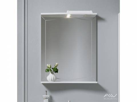 Зеркало с подсветкой и полкой Monaco 60-01