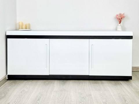 Экран под ванну МДФ Alt Black 1500 мм белый