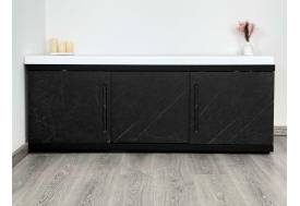 Экран под ванну МДФ Alt Black 1600 мм черный мрамор