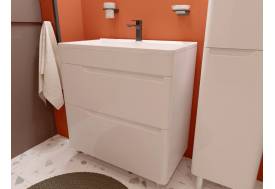 Тумба с раковиной Kare Luxe 800 напольная 2 ящика