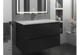 Тумба с раковиной Uperwood Tanos-Next черная матовая 80 см