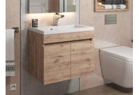 Тумба с раковиной Uperwood Eva Крафт Табачный 50 см