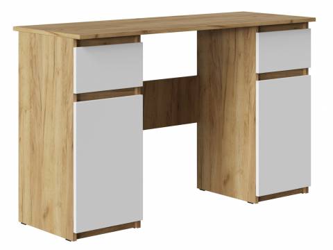 Стол письменный СП-002 ЛДСП Бостон Лайт дуб крафт золотой-белый