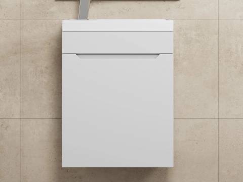 Тумба с раковиной Uperwood Tanos 40 см матовая белая