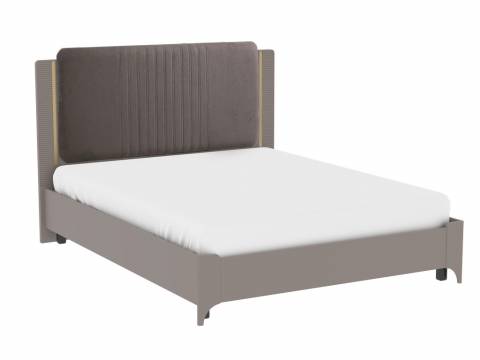 Кровать 1600 Сиде Мокко (велюр) без основания