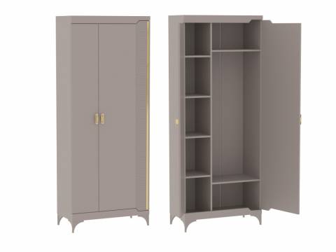 Шкаф для одежды 2-дверный Сиде Мокко