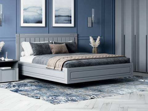 Кровать Вита 1200 тёмно серый лофт без основания