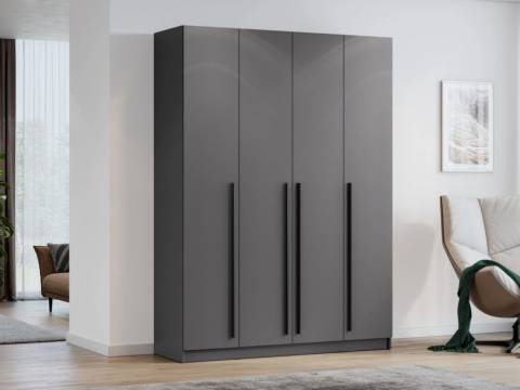 Шкаф Берген ШК-2000 Серый графит без зеркал