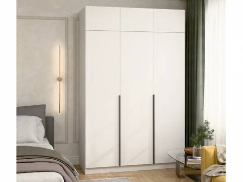 Шкаф 3-хстворчатый с ящиками и антресолью и доводчиками Сити