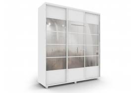 Шкаф-купе Стильный ОС 18-6-222 трехдверный белый