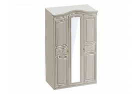 Шкаф 3-х дверный Николь Ясень жемчужный/Ваниль