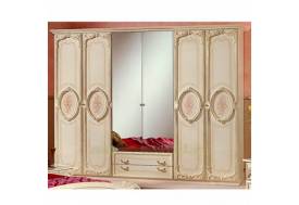 Шкаф 6-и дверный Роза беж