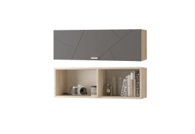 Шкаф настенный Скайлайн 900 с дверкой графит