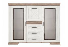 Тумба KOM2W3S1K Марсель ясень снежный